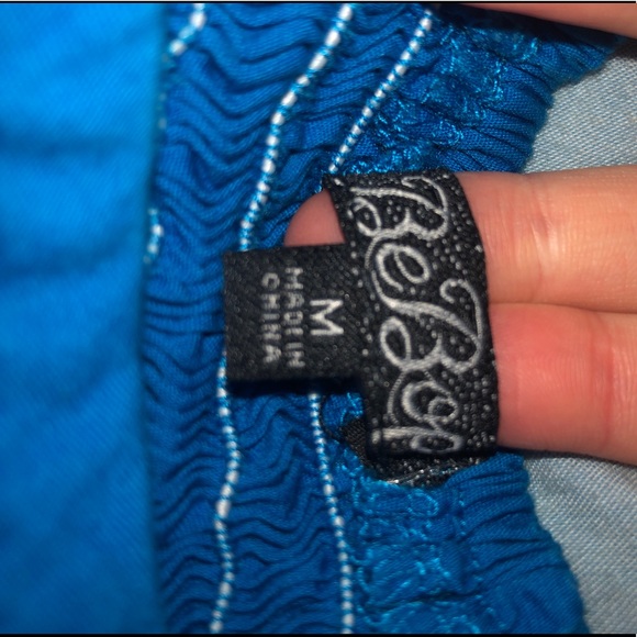 Blue strapless dress - Picture 2 of 3